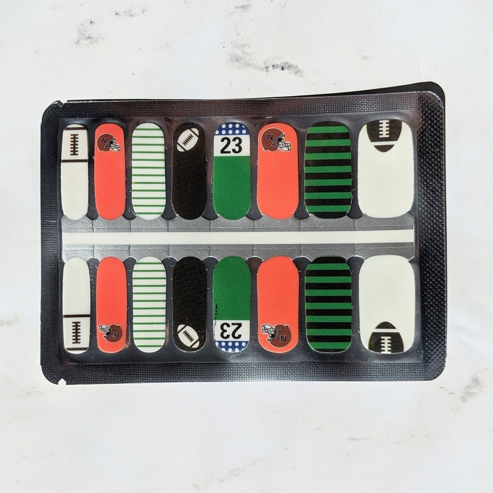 5 for $15 Nail Wraps- Superbowl Sunday